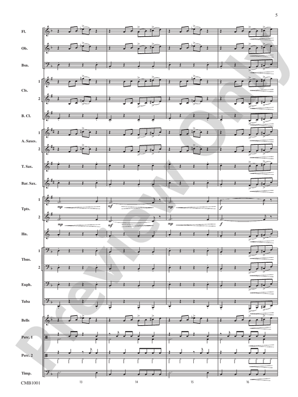 Circuits - Concert Band Conductor Score & Parts (Digital Download)