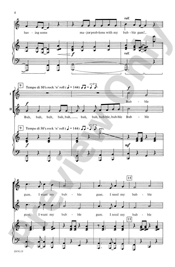 Bubble Trouble – 2-Part Choral Octavo (Digital Download)