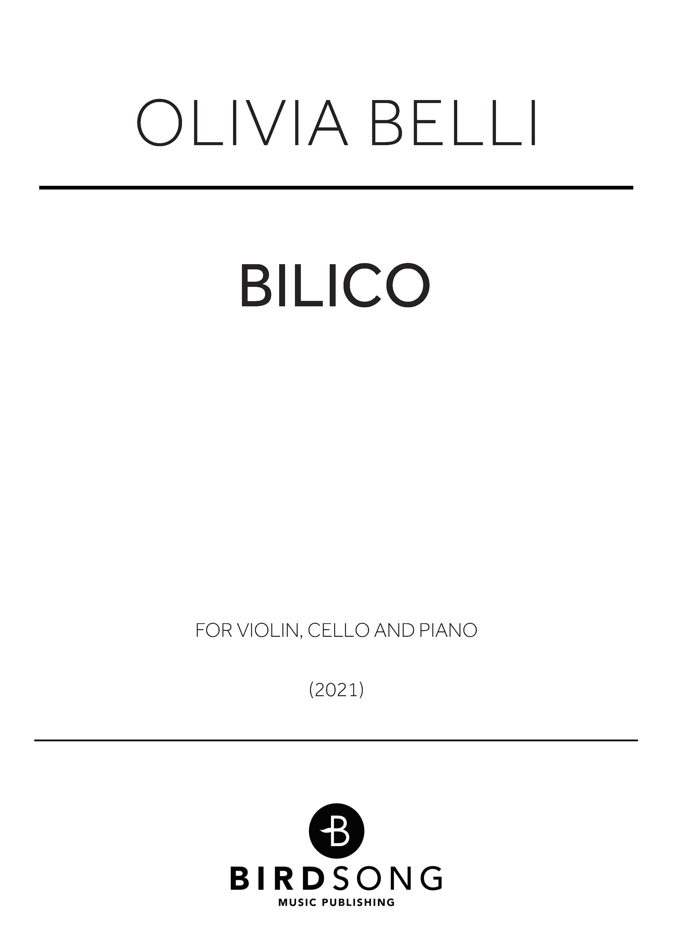 Bilico - Piano Trio (Digital Download)