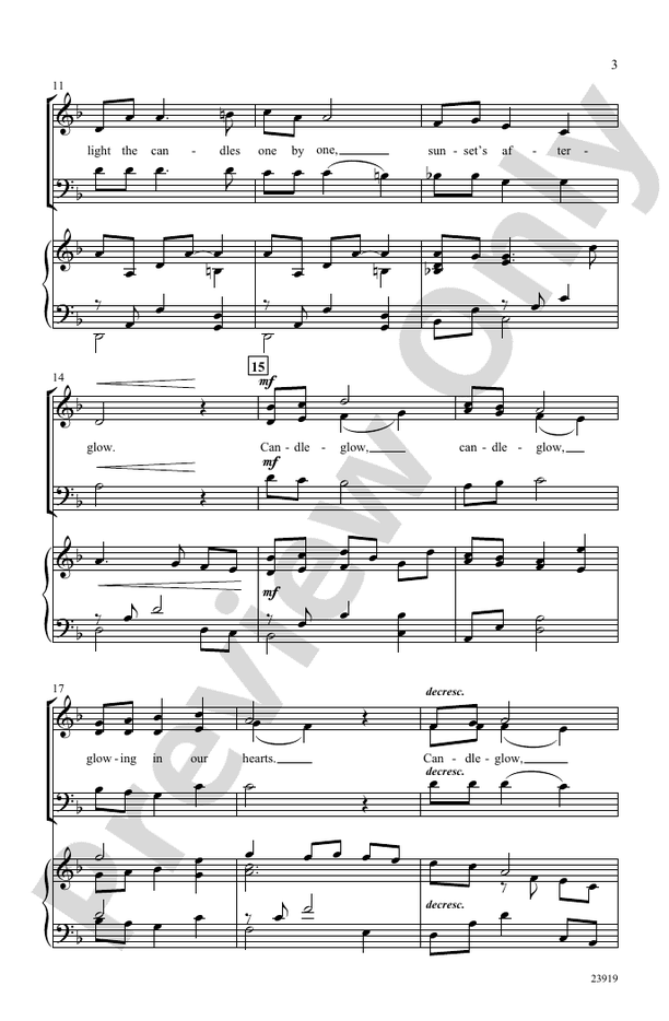 Candleglow – 3-Part Mixed Choral Octavo (Digital Download)