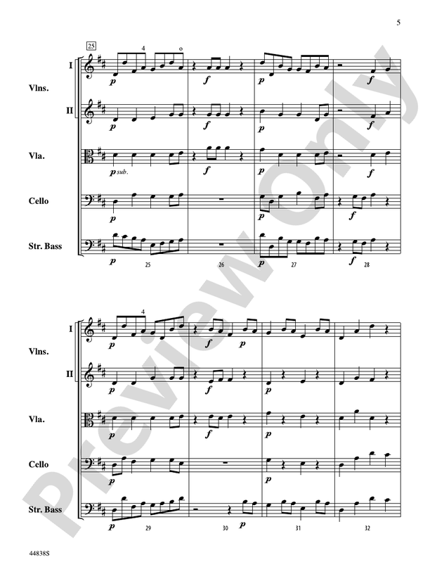 Bowless Beguine - String Orchestra Conductor Score & Parts (Digital Download)