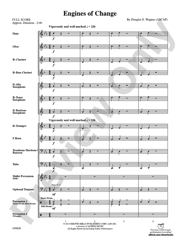 Engines of Change - Concert Band Conductor Score & Parts (Digital Download)