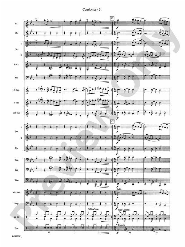 Christmas a la Big Band - Concert Band Conductor Score & Parts (Digital Download)