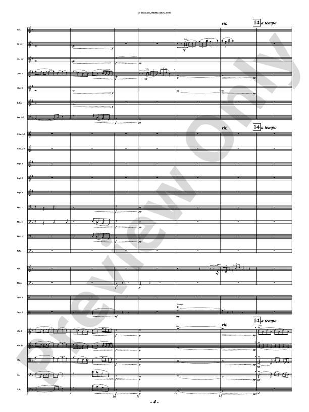Of the Extraterrestrial Sort - Full Orchestra Conductor Score & Parts (Digital Download)