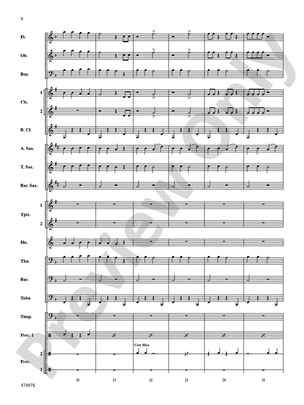 Old MacDonald Had a Farm - Concert Band Conductor Score & Parts (Digital Download)
