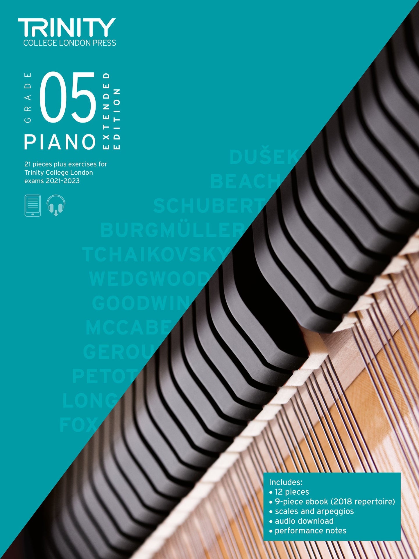 Trinity Piano Exam Pieces 2021-23 Extended Edition Grade 5 - Trinity College London TCL020567