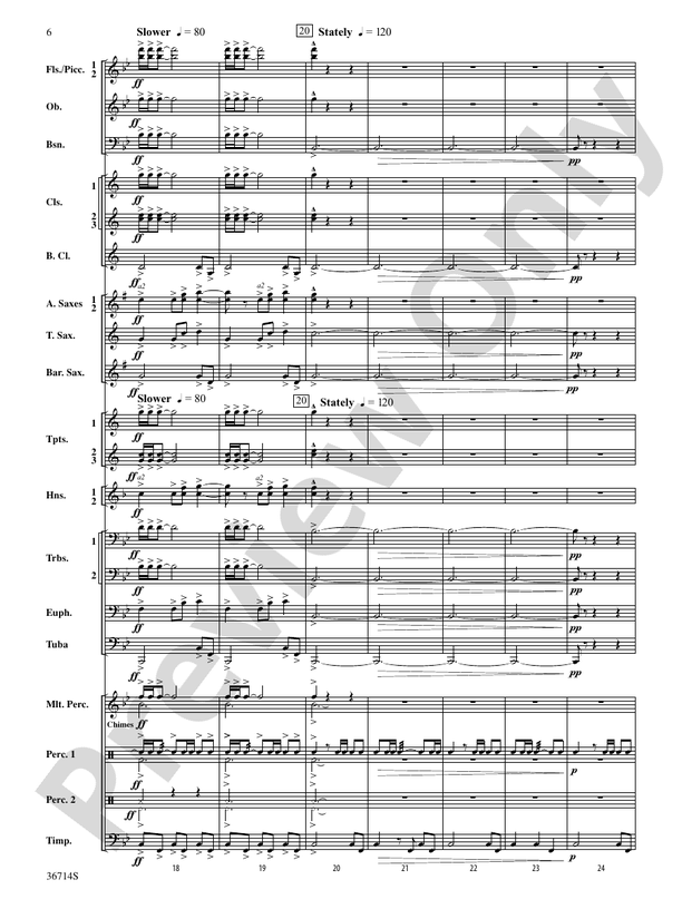 Proclamations - Concert Band Conductor Score & Parts (Digital Download)