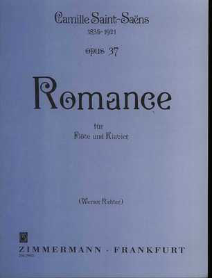 Romance Op. 37 - for Flute and Piano - Camille Saint-Saens - Flute  Zimmermann Softcover