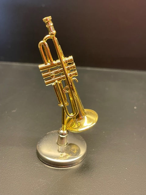 Miniature Gold Trumpet.