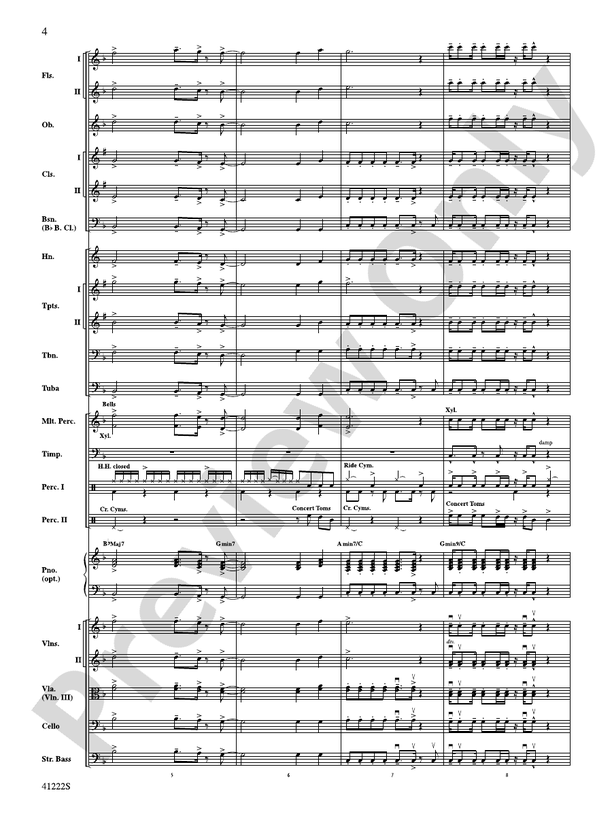 Treasure - Full Orchestra Conductor Score & Parts (Digital Download)