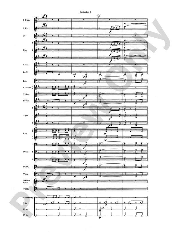 El Aguila de Oro - Concert Band Conductor Score & Parts (Digital Download)