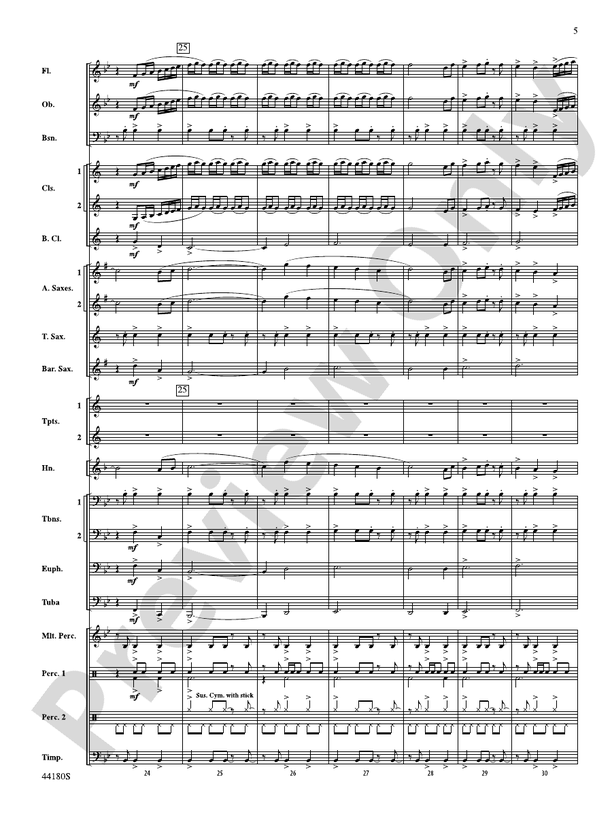 Workforce - Concert Band Conductor Score & Parts (Digital Download)