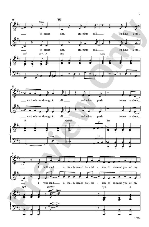 Hamilton Highlights – 2-Part Choral Octavo (Digital Download)
