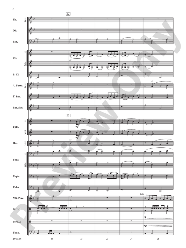 Golden Celebration Overture - Concert Band Conductor Score & Parts (Digital Download)