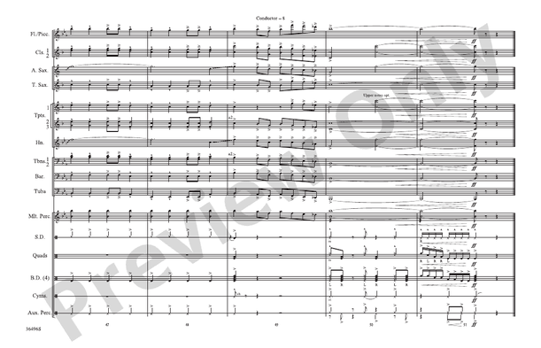 Bang the Drum All Day (Arr. Nick Baratta) – Marching Band Conductor Score & Parts (Digital Download)