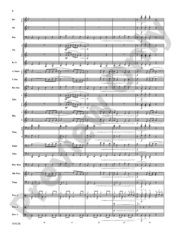 Crooners Serenade - Concert Band Conductor Score & Parts (Digital Download)