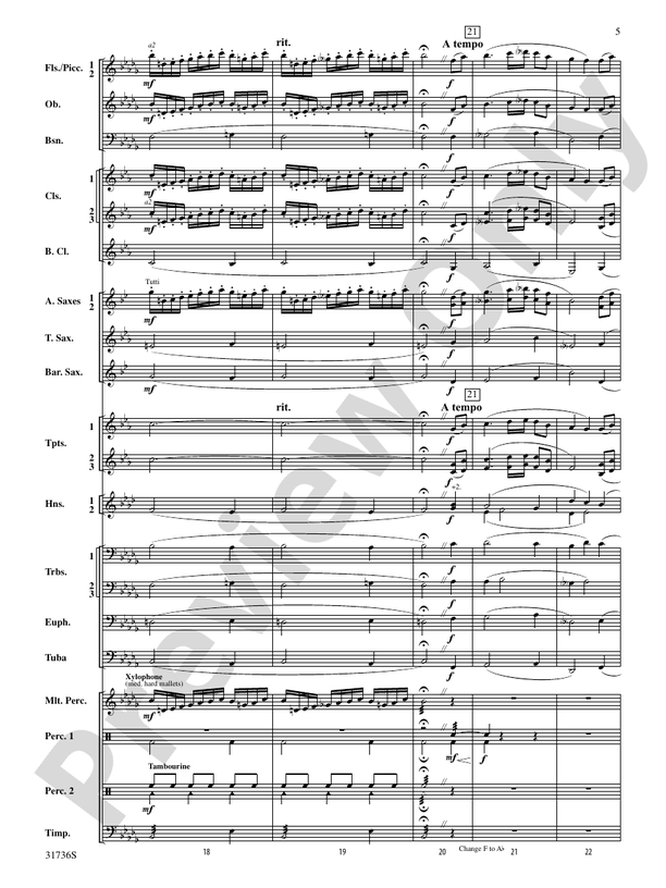 Aquia Hills - Concert Band Conductor Score & Parts (Digital Download)