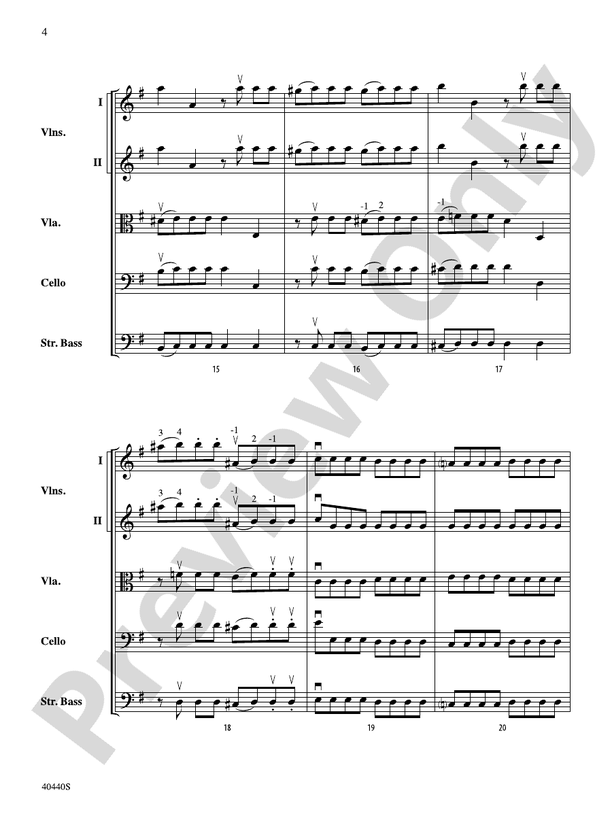 Symphony No. 29, K. 201 – String Orchestra Conductor Score & Parts (Digital Download)