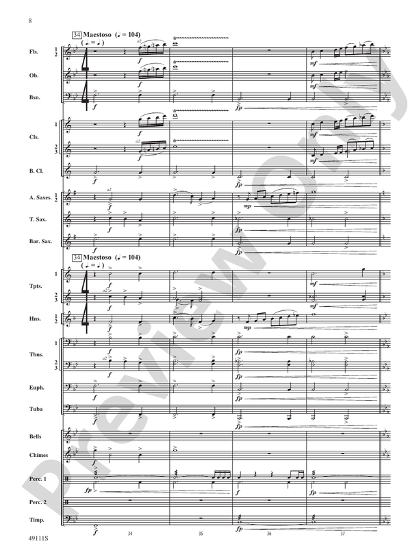 Gift of Hope - Concert Band Conductor Score & Parts (Digital Download)