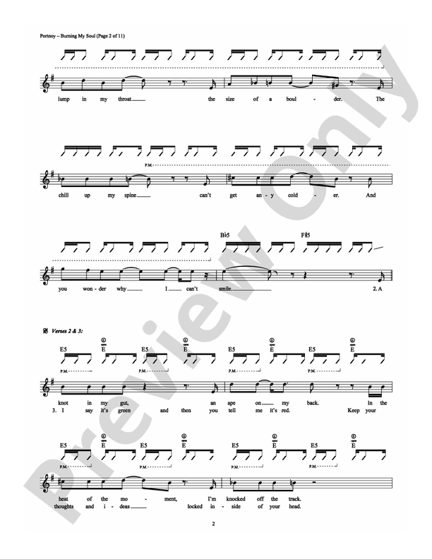 Burning My Soul - Guitar TAB (Digital Download)