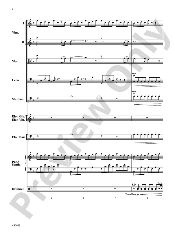 Midnight Christmas Eve/PCS - String Orchestra Conductor Score & Parts (Digital Download)