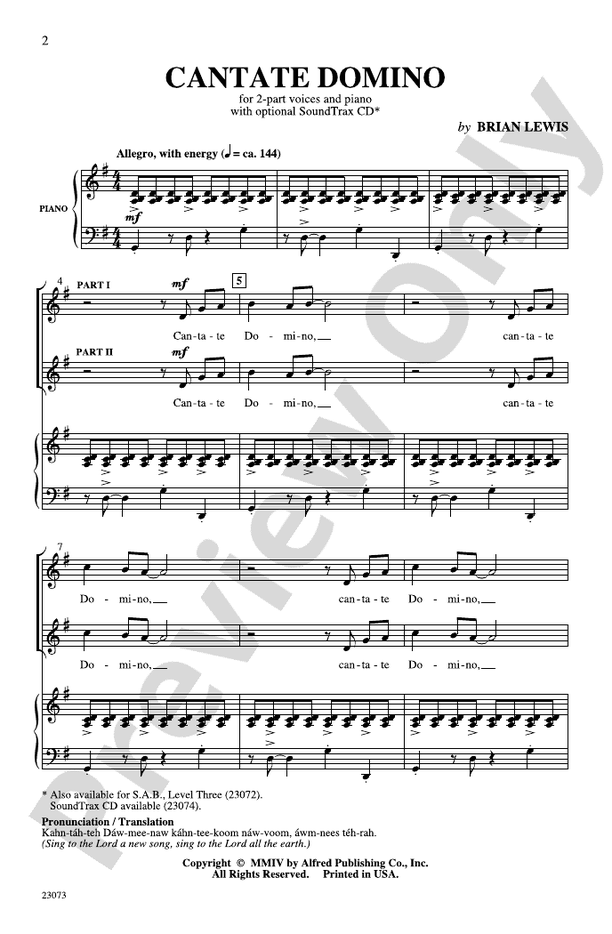 Cantate Domino – SSAA Choral Octavo (Digital Download)