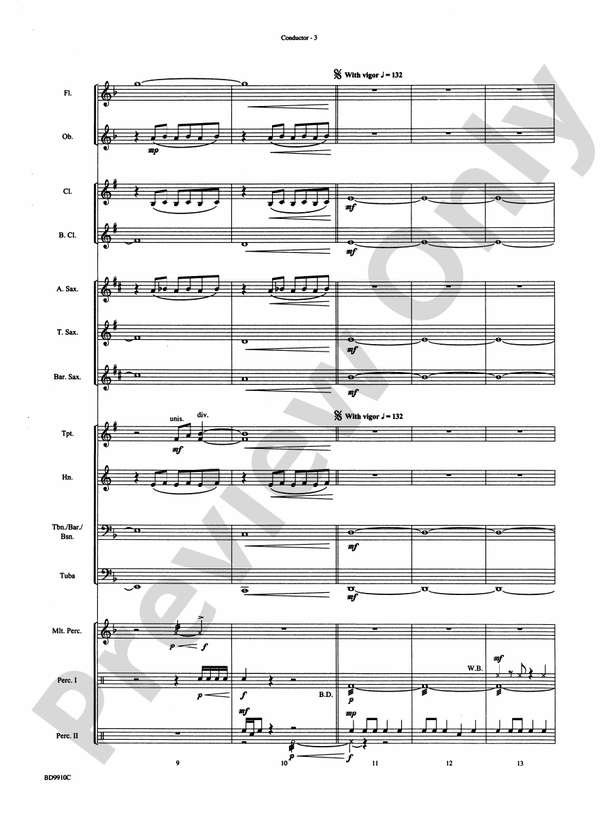 Voodoo Dance - Concert Band Conductor Score & Parts (Digital Download)