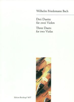 3 Duets for 2 Violas - Wilhelm Friedemann Bach - Viola Breitkopf & Hartel Viola Duet