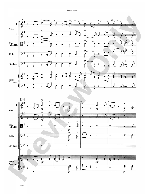 Classics for Contest (Grade 1) – String Orchestra Conductor Score & Parts (Digital Download)