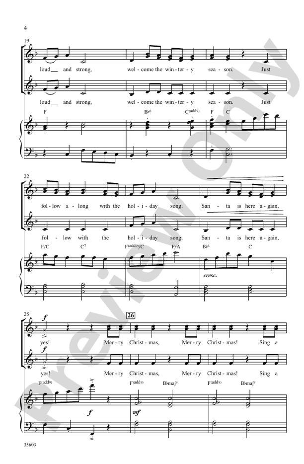 Merry Christmas, Merry Christmas (from Home Alone 2) – SSA Choral Octavo (Digital Download)