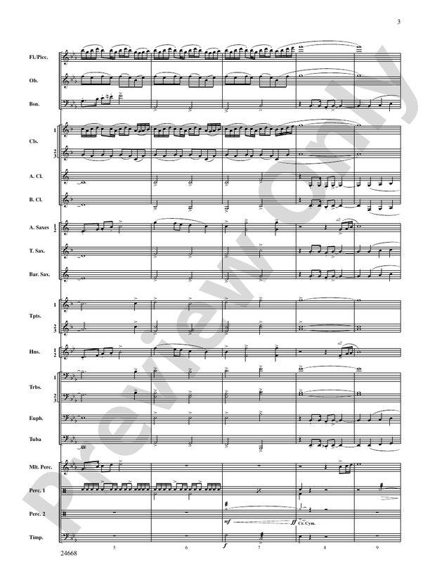 A Prairie Portrait - Concert Band Conductor Score & Parts (Digital Download)