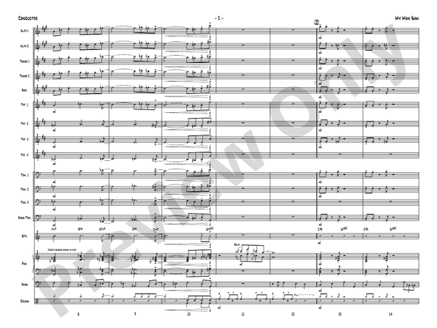 My Man Sam – Jazz Ensemble Conductor Score & Parts (Digital Download)
