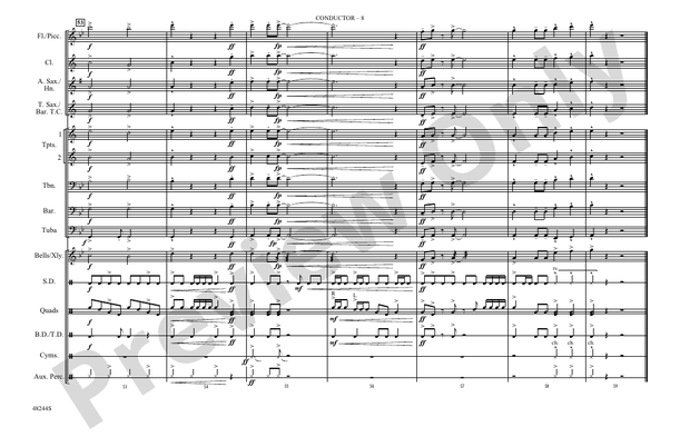 Danger Zone (Arr. Mike Story) – Marching Band Conductor Score & Parts (Digital Download)