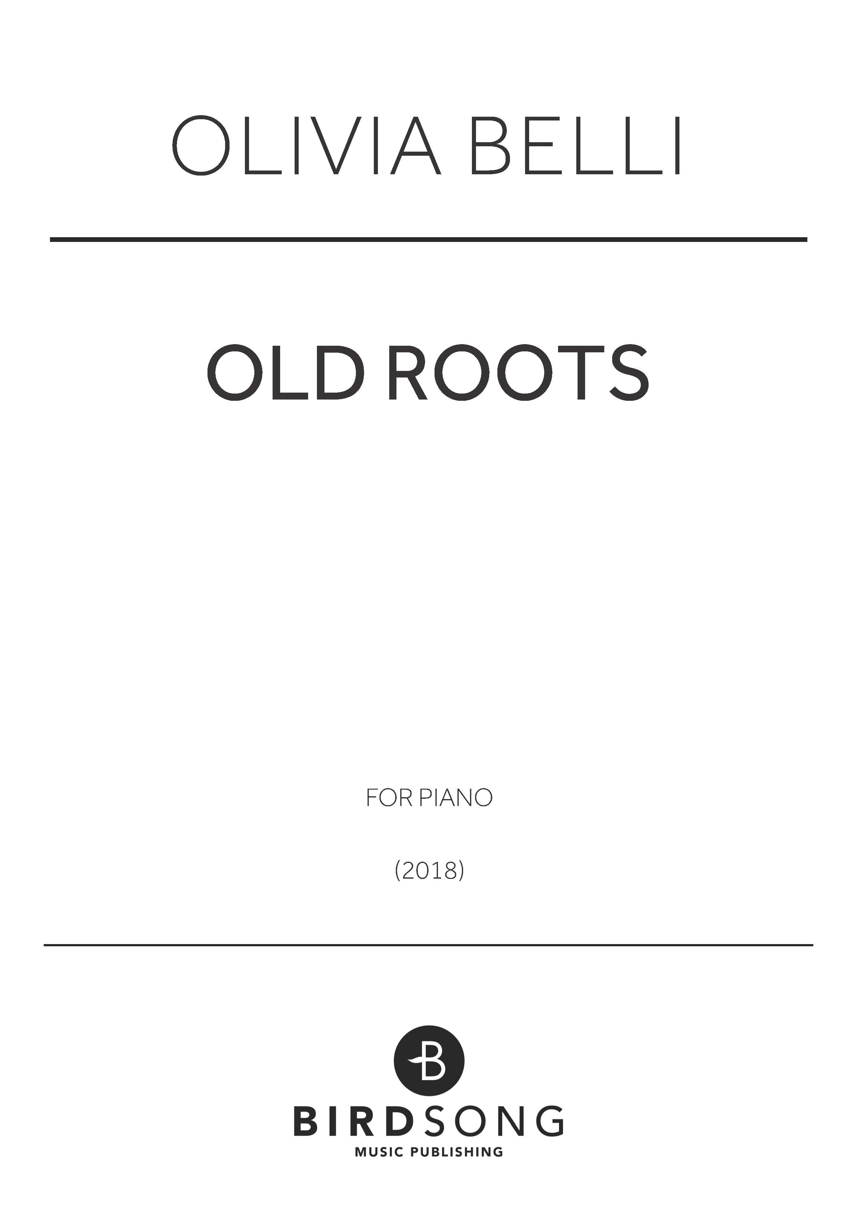 Belli - Old Roots - Piano Solo (Digital Download)