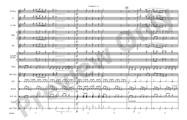 Can't Get Enough (Of Your Love) – Marching Band Conductor Score & Parts (Digital Download)