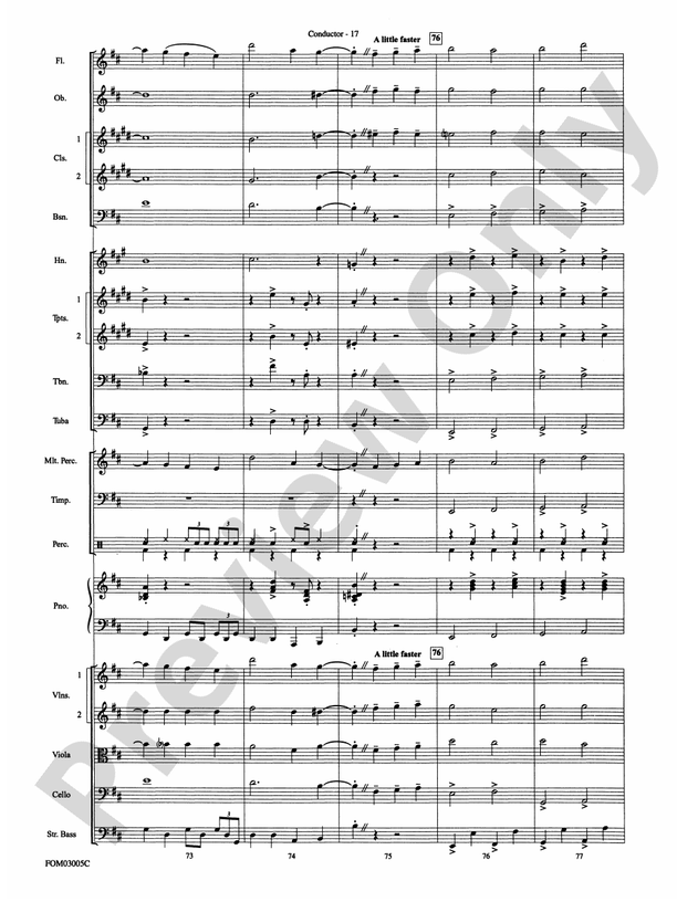 New York, New York, Theme from - Full Orchestra Conductor Score & Parts (Digital Download)
