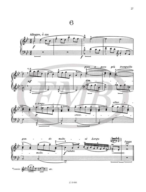 Scarlatti - Selected Piano Pieces - Piano Solo edited by Bartok EMB Z15083