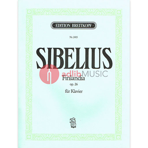 FINLANDIA OP 26 PIANO SOLO - SIBELIUS - PIANO - BREITKOPF - NOW S-EB8176