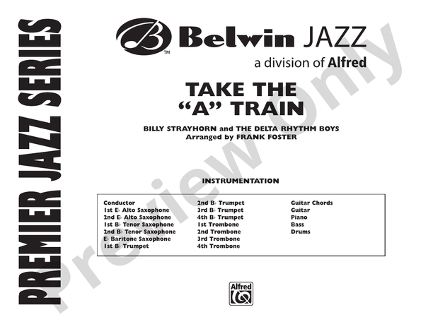 Take the "A" Train (Grade 5) - Jazz Ensemble Conductor Score & Parts (Digital Download)