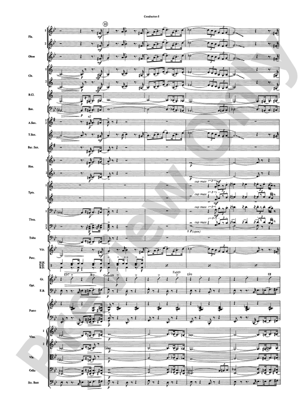 The Pink Panther (Grade 3.5) - Full Orchestra Conductor Score & Parts (Digital Download)