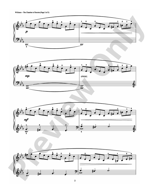 The Chamber of Secrets - DSM-PS-0006377 - Easy Piano (Digital Download)