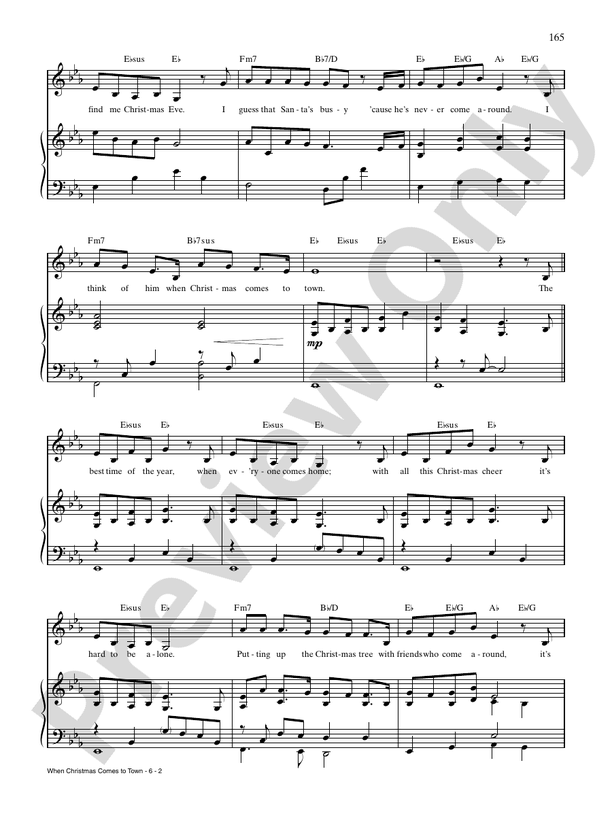 When Christmas Comes to Town (From "The Polar Express") - PVG - Glen Ballard (Digital Download)