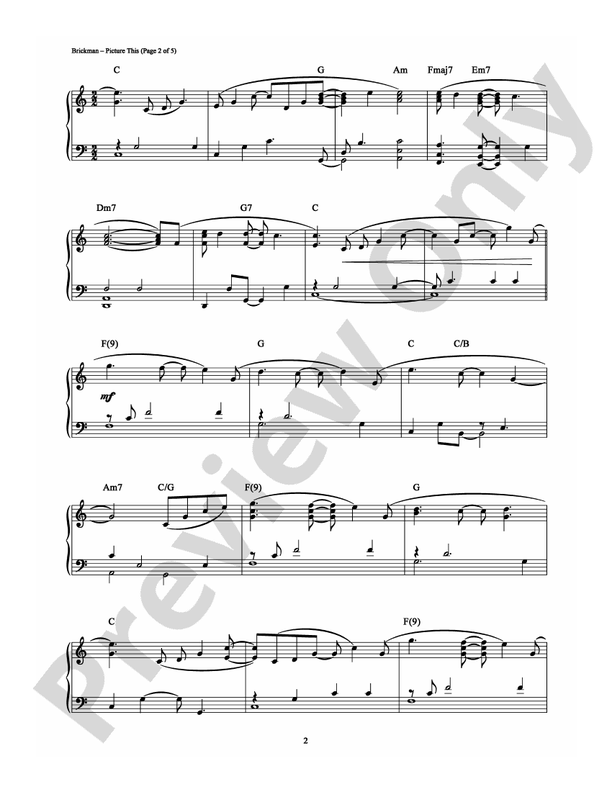 Picture This - Piano (Digital Download)