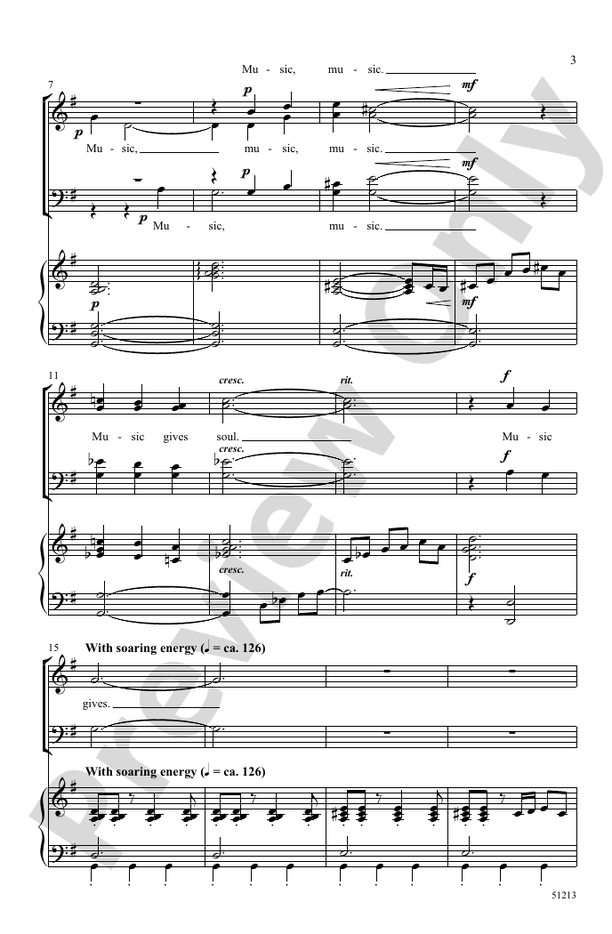Music Gives - SATB Choral Octavo (Digital Download)