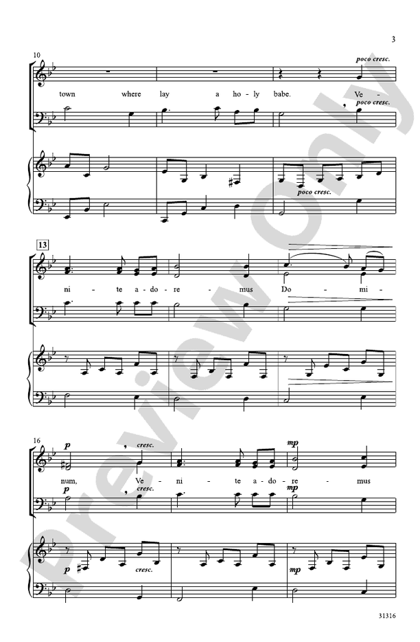 Carol of the Star – 3-Part Mixed Choral Octavo (Digital Download)