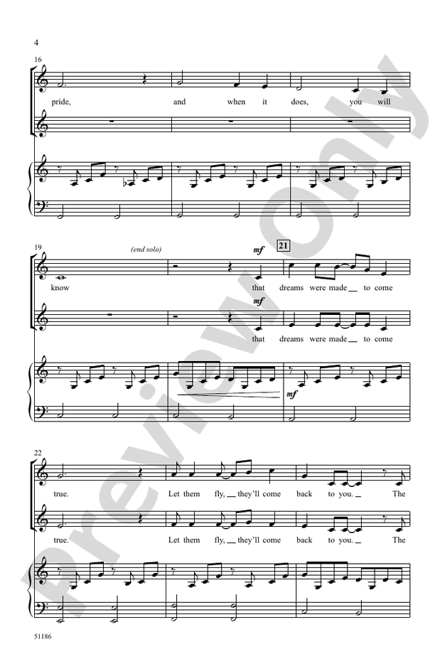 Dreams Were Made to Come True - 2 Part Treble Choral Octavo (Digital Download)