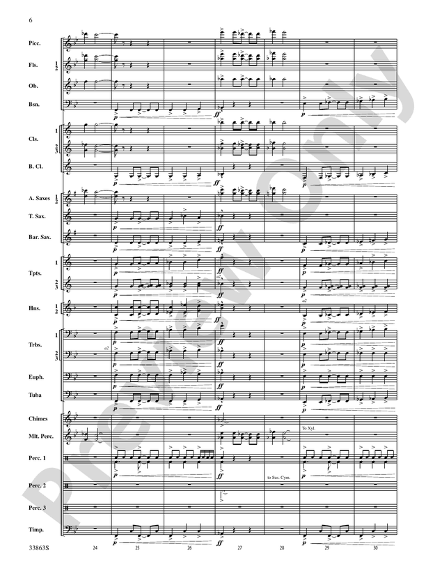 Phenom - Concert Band Conductor Score & Parts (Digital Download)