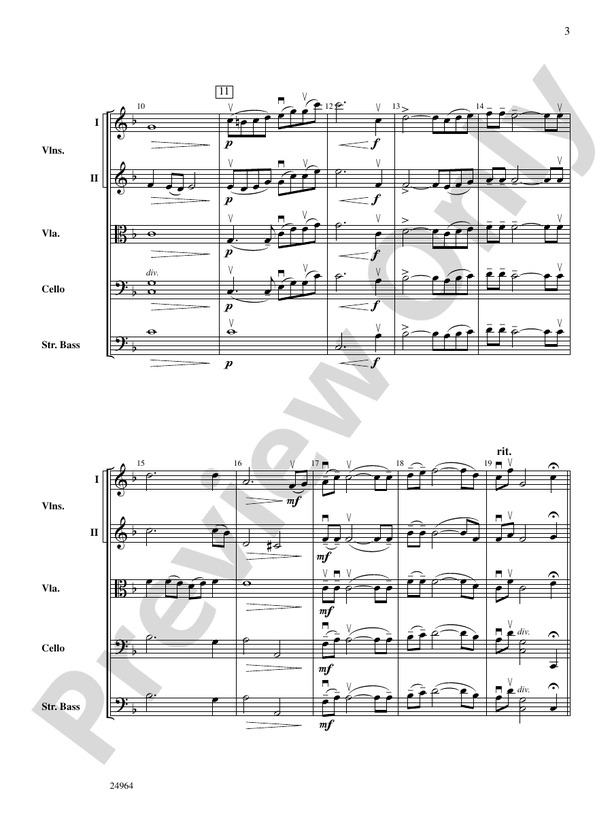 Ode to the Plains and Wild Horses Running (from American Serenade) – String Orchestra Conductor Score & Parts (Digital Download)