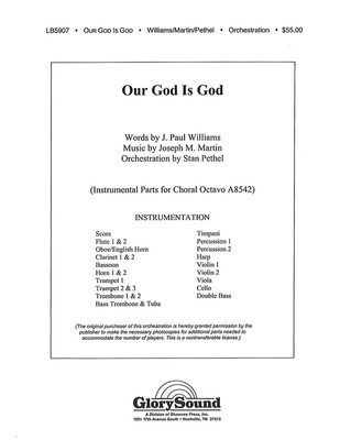 Our God Is God - Orchestration - J. Paul Williams|Joseph M. Martin - Shawnee Press Score/Parts