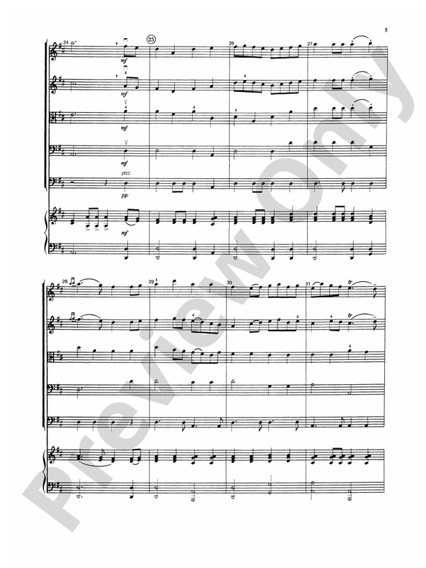 Baroque Suite No. 1 (I-IV) – String Orchestra Conductor Score & Parts (Digital Download)